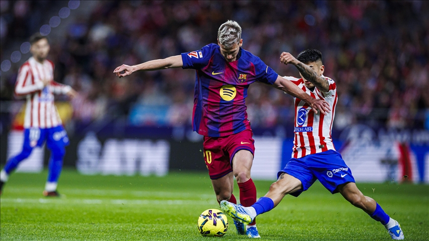 LaLiga'da lider Barcelona, Atletico Madrid deplasmanında kazandı