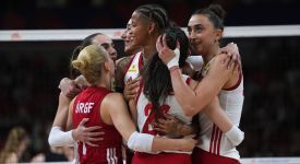 A Milli Kadın Voleybol Takımı, Almanya'yı 3-2 yendi